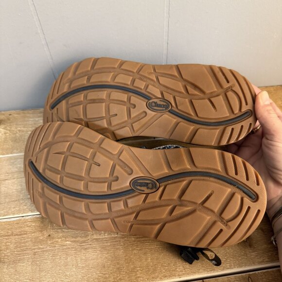 Chaco Womens Z/Cloud Sandals Adjustable Straps Black/Blue Pattern Size 8 - Picture 6 of 7